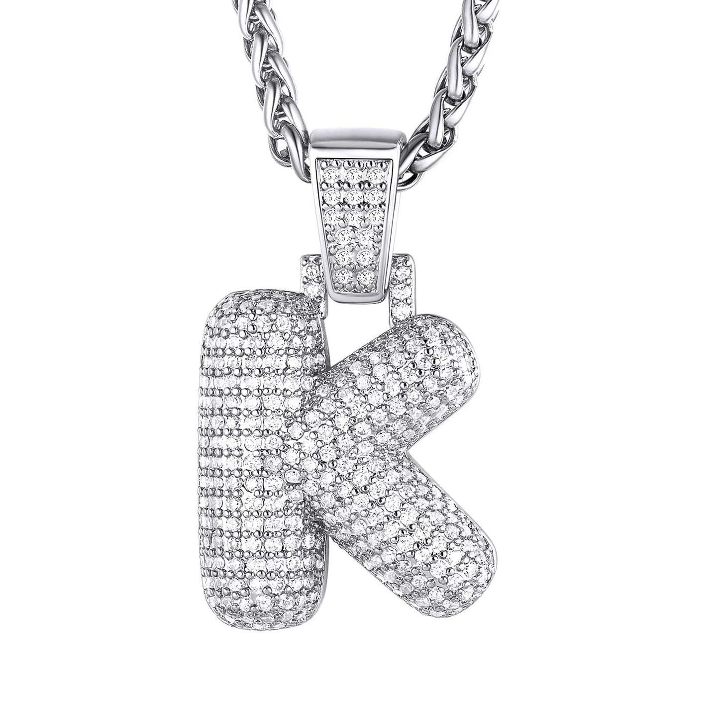 initial necklace K