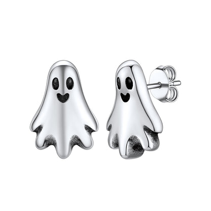 Halloween Ghost Stud Earrings for Women Men