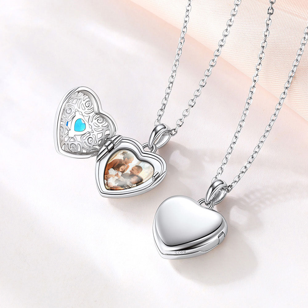 sterling silver Heart Locket Necklace