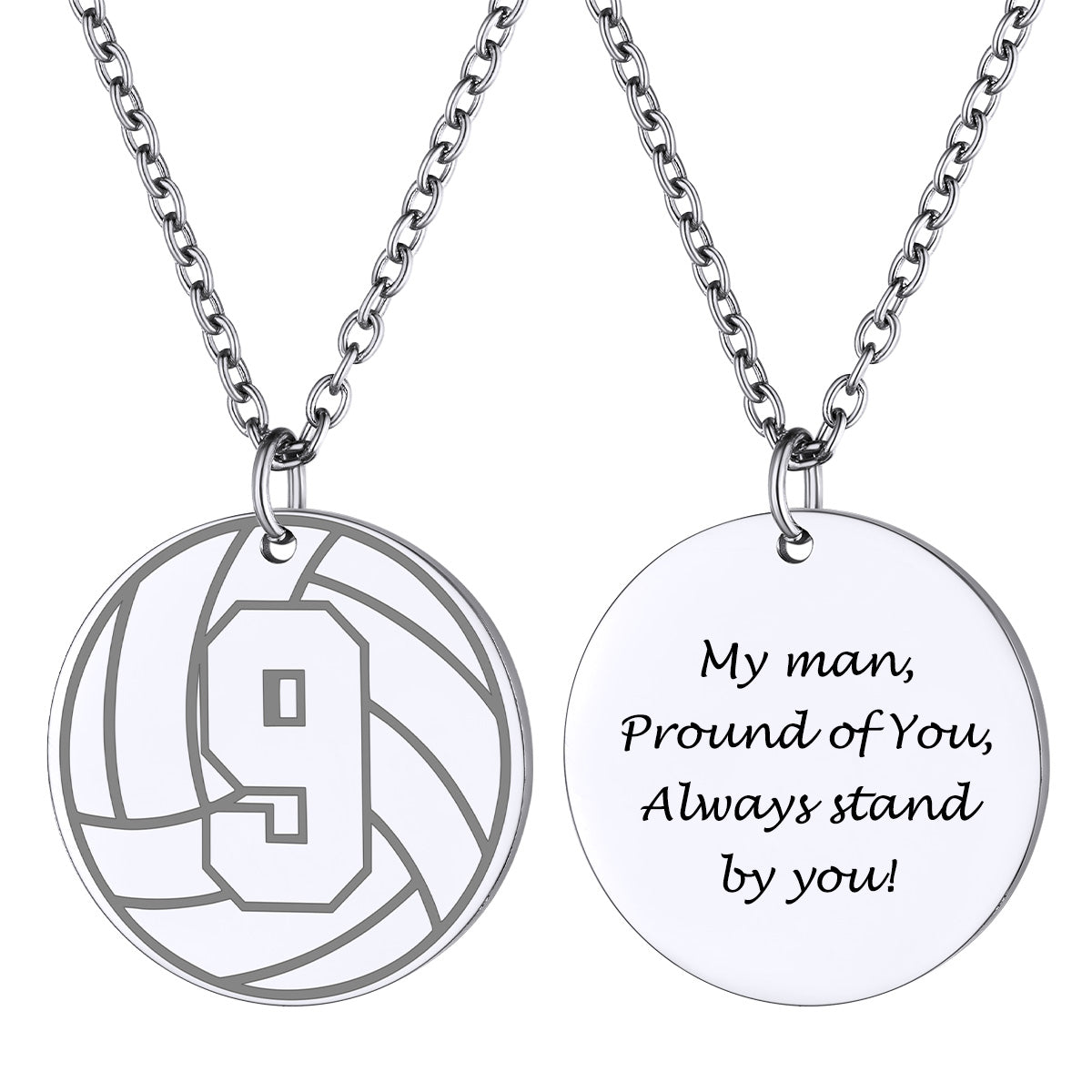 volleytball Necklaces Jersey Number Necklace