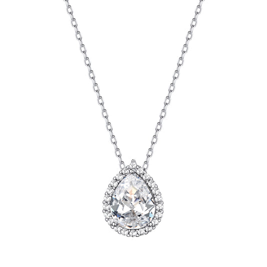 April Teardrop Birthstone Necklace