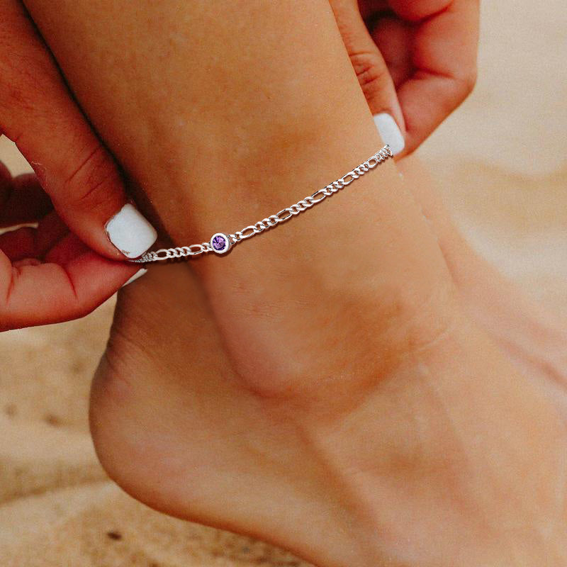 Birthstones Jewelry custom anklets