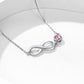 Sterling Silver Infinity Anklet With Birthstone