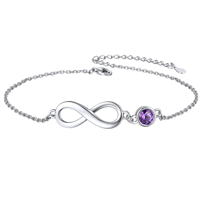  February Birthstone Anklet