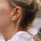 Stylish Teardrop Cubic Zirconia Opal Stud Earrings