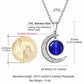 Crescent Moon Cat's Eye Birthstone Crystal Necklace