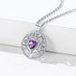S925 Silver Tree Of Life Necklace With Heart February Birthstone For Women BIRTHSTONES JEWELRY
