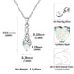 Sterling Silver Celtic Knot Heart Opal Necklace