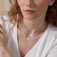Collier avec pendentif en argent sterling et perles de tournesol pour femme