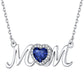 Birthstone Mom Necklace Sapphire