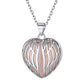 Sterling Silver Angel Wings Heart Healing Crystal Necklace