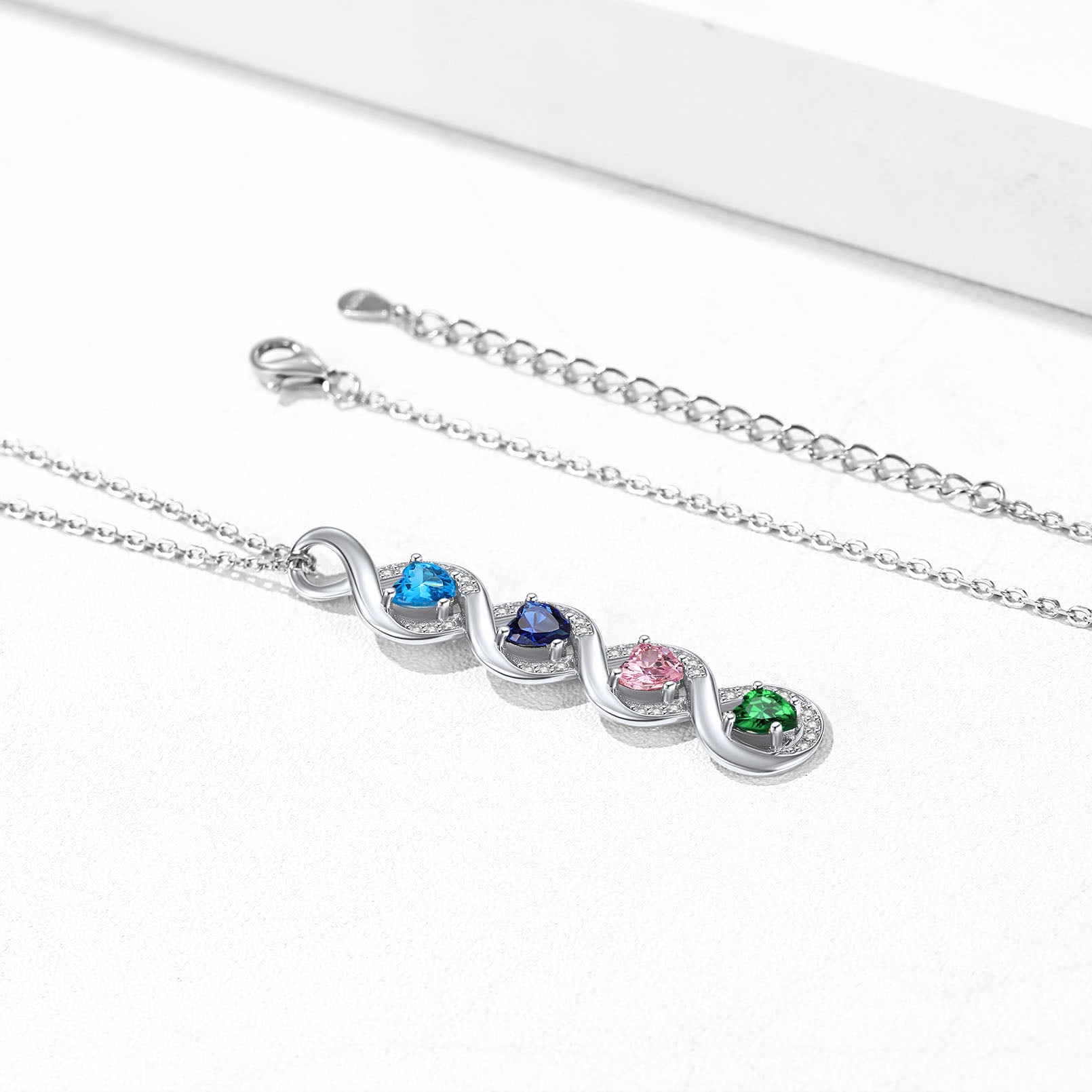 Gems One Diamond Anniversary 2-Stone Infinity Pendant Necklace In 14k  Two-Tone Gold (1/5 Ctw) TWO1015-20-4PWC - Bradley's Fine Jewelers