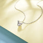 Sterling Silver Cute Cat Pearl Pendant Necklace