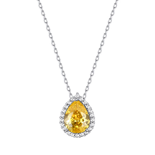 November Teardrop Birthstone Necklace