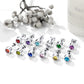 Personalized Round Cut Birthstone Stud Earrings for Women BIRTHSTONES JEWELRY