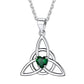 March Birthstone Celtic Knot Necklace for Women in Sterling Silver BIRTHSTONES JEWELRY
