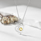 Sterling Silver Birthstone Heart Necklace For Women