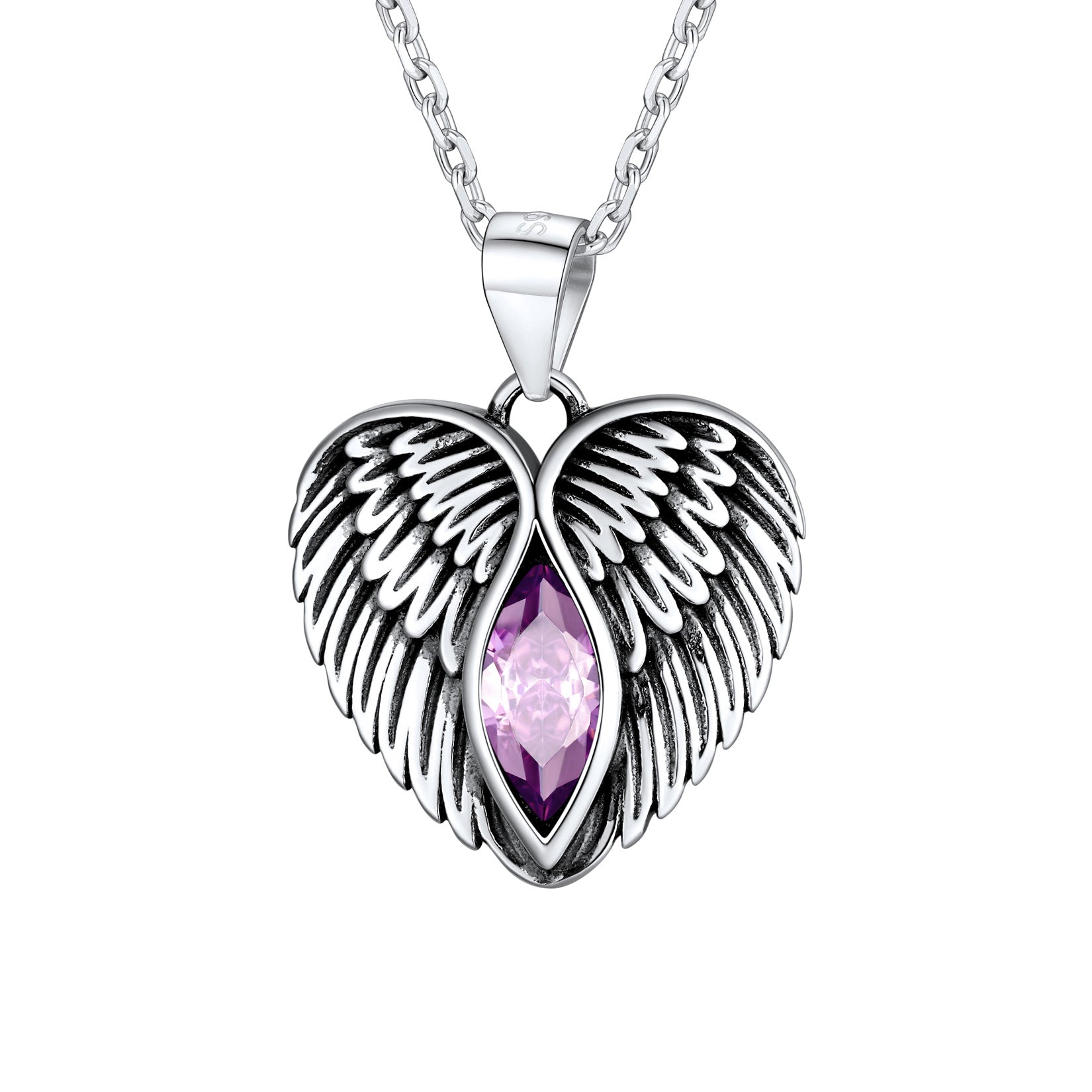 Angle Wings Heart Love Multi Color Pendant Chain For Women – ZIVOM