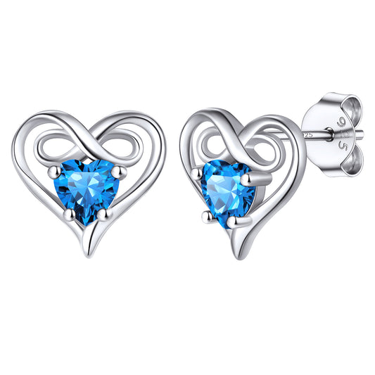 Lab-Created White Sapphire Heart Pendant and Stud Earrings Set in Sterling Silver | Zales Outlet Lab-Created White Sapphire Heart Pendant and Stud Earrings Set in Sterling Silver | Zales Outlet