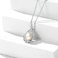 Collier avec pendentif en perles de coquillage en argent sterling pour femme